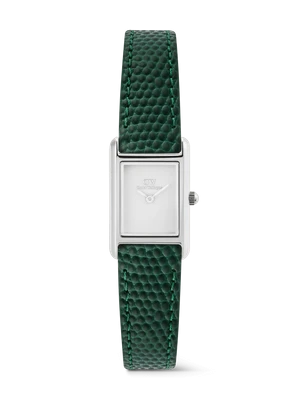 Daniel Wellington DW Watch Bound Mini Green Lizard Silver 17x25,9mm