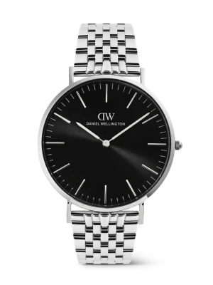 Daniel Wellington DW Watch Classic 7-Link Black Silver 40mm