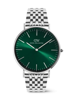 Daniel Wellington DW Watch Classic 7-Link Emerald Silver 40mm