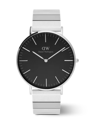 Daniel Wellington DW Watch Classic Piano Link Onyx Silver