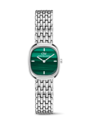 Daniel Wellington DW Watch Corta Malachite Grain-Link Silver 24mm