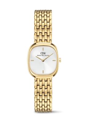 Daniel Wellington DW Watch Corta White Grain-Link Gold 24mm
