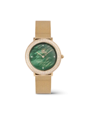 Daniel Wellington DW Watch Crystalline Bezel Evergold Green Gold