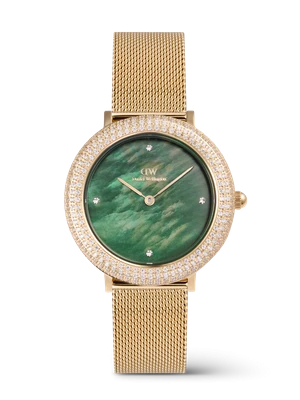 Daniel Wellington DW Watch Crystalline Bezel Evergold Green Gold