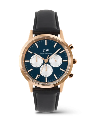 Daniel Wellington DW Watch Iconic Chronograph Sheffield Arctic Panda Rose Gold
