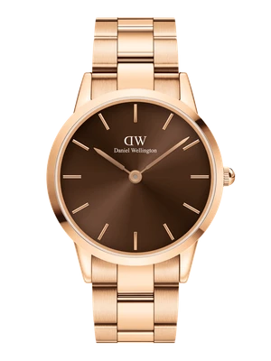 Daniel Wellington DW Watch Iconic Link Amber Rose Gold