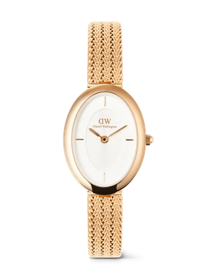 Daniel Wellington DW Watch Juliette Braided Mesh White Sunray Rose Gold