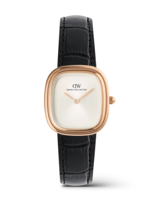 Daniel Wellington DW Watch Margot Black Croc Rose Gold 24mm