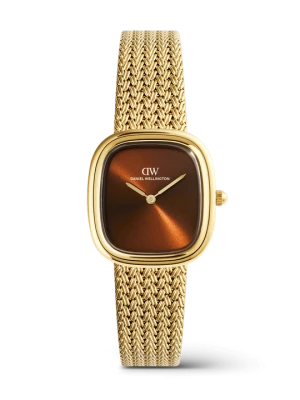 Daniel Wellington DW Watch Margot Braided Mesh Amber Gold 24mm