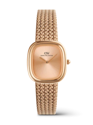Daniel Wellington DW Watch Margot Braided Mesh Unitone Rose Gold 24mm