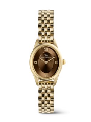 Daniel Wellington DW Watch Ophelia Mini Beans Link Amber Gold 20mm