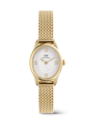 Daniel Wellington DW Watch Ophelia Mini Mesh White Gold 22x25,5mm