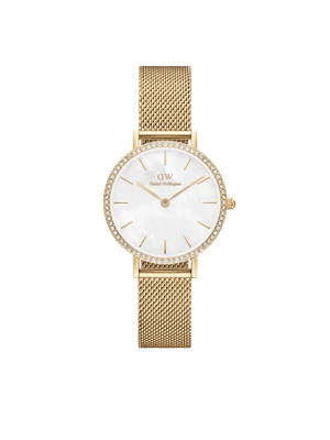 Daniel Wellington DW Watch Petite Lumine Bezel Evergold MOP Gold