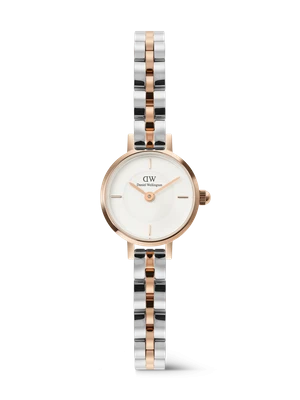Daniel Wellington DW Watch Petite Mini Arch 3-Link Two Tone Rose Gold