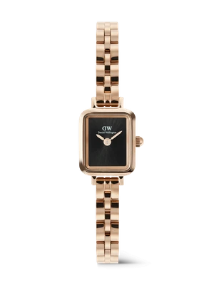 Daniel Wellington DW Watch Quadro Mini Arch 3-link Onyx Sunray Rose Gold