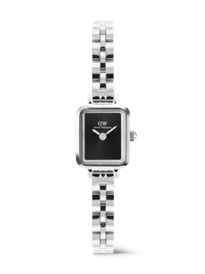 Daniel Wellington DW Watch Quadro Mini Arch 3-link Onyx Sunray Silver
