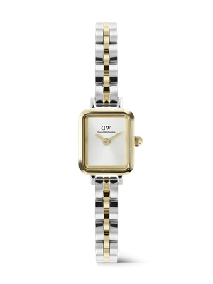 Daniel Wellington DW Watch Quadro Mini Arch 3-Link Two Tone Gold