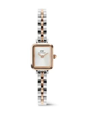Daniel Wellington DW Watch Quadro Mini Arch 3-Link Two Tone Rose Gold