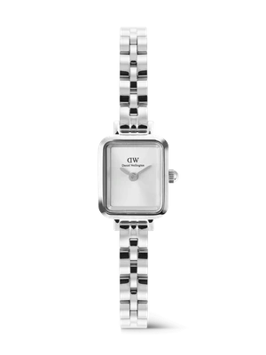Daniel Wellington DW Watch Quadro Mini Arch 3-link White Sunray Silver