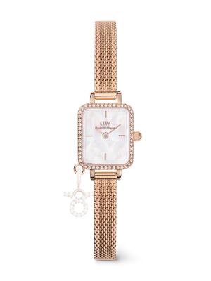 Daniel Wellington DW Watch Quadro Mini Crystal Zodiac Melrose Rose Gold