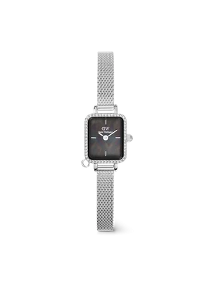 Daniel Wellington DW Watch Quadro Mini Crystal Zodiac Sterling Silver