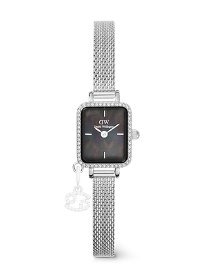 Daniel Wellington DW Watch Quadro Mini Crystal Zodiac Sterling Silver