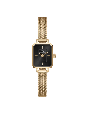 Daniel Wellington DW Watch Quadro Mini Evergold Onyx Gold