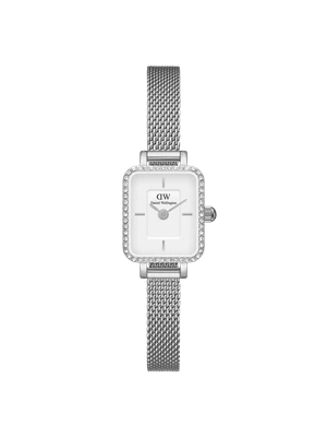 Daniel Wellington DW Watch Quadro Mini Lumine Bezel Silver