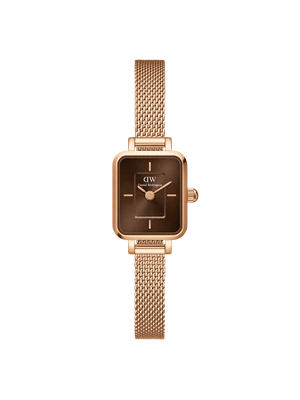 Daniel Wellington DW Watch Quadro Mini Melrose Rose Gold Amber