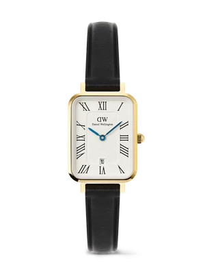 Daniel Wellington DW Watch Quadro Roman Numerals Date Sheffield Gold