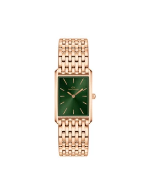 Daniel Wellington Zegarek Bound 9-Link Emerald DW00100704 Złoty