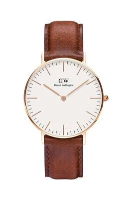 Daniel Wellington zegarek Classic 36 St Mawes kolor brązowy