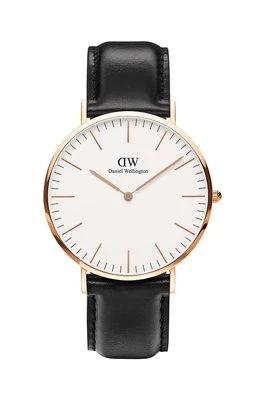 Daniel Wellington zegarek Classic 40 Sheffield RG damski kolor czarny