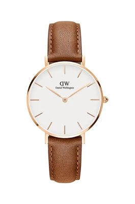 Daniel Wellington zegarek damski kolor brązowy DW00100172