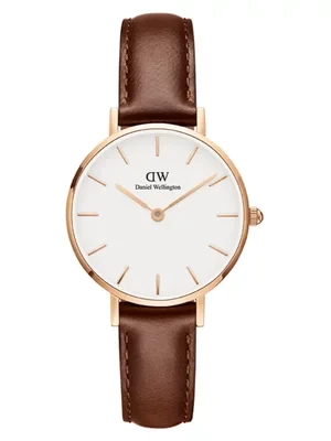 Daniel Wellington zegarek damski kolor brązowy DW00100231