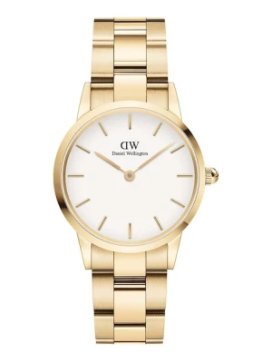 Daniel Wellington zegarek Iconic Link White damski kolor złoty
