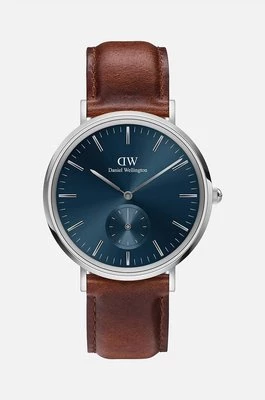 Daniel Wellington zegarek męski kolor brązowy