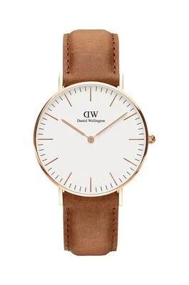 Daniel Wellington zegarek męski kolor brązowy DW00100109