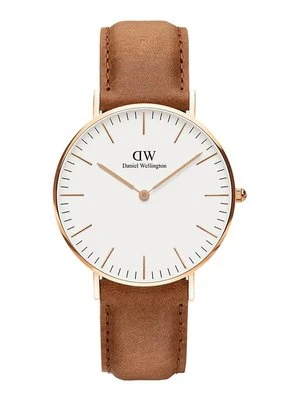 Daniel Wellington zegarek męski kolor brązowy DW00100109