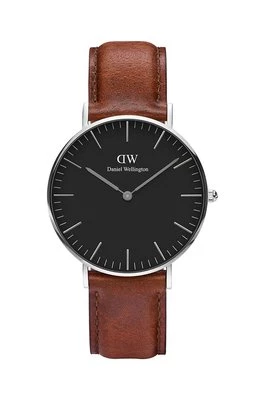 Daniel Wellington zegarek męski kolor brązowy DW00100142