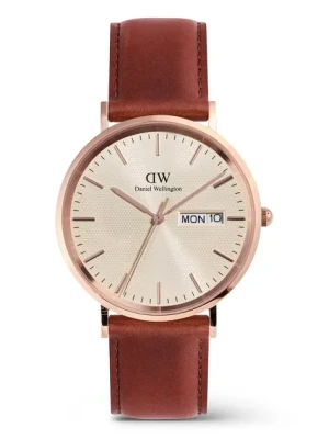 Daniel Wellington zegarek męski kolor brązowy DW00100829