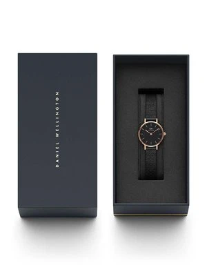 Daniel Wellington zegarek Petite 24 Pressed Ashfield damski kolor różowy