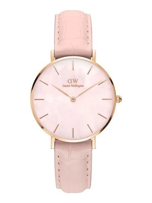 Daniel Wellington zegarek Petite 32 Rouge damski kolor różowy