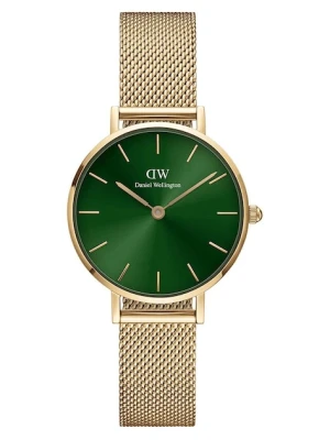 Daniel Wellington zegarek Petite Emerald 28 damski kolor złoty