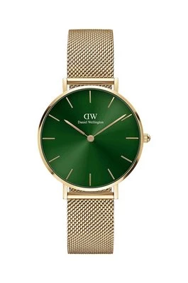 Daniel Wellington zegarek Petite Emerald 32 damski kolor złoty