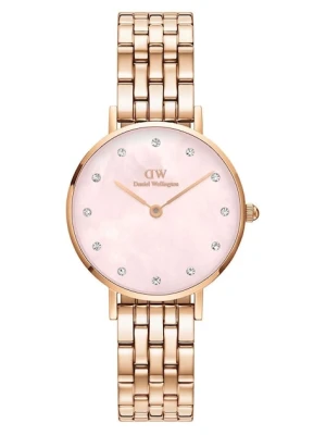Daniel Wellington zegarek Petite Lumine 28 Link damski kolor złoty