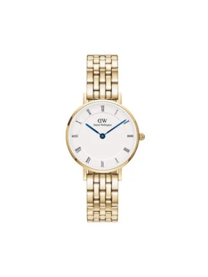 Daniel Wellington Zegarek Petite Roman Numerals 5-Link DW00100682 Złoty