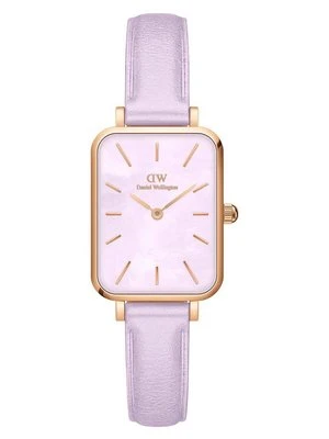 Daniel Wellington zegarek Quadro Lavender damski kolor fioletowy