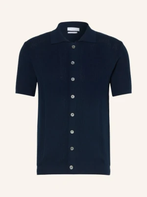 Daniele Fiesoli Koszula Z Krótkim Rękawem Slim Fit blau