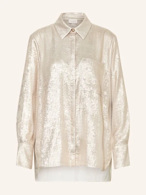dante6 Koszula Cathin Z Żakardu Z Błyszczącą Przędzą beige